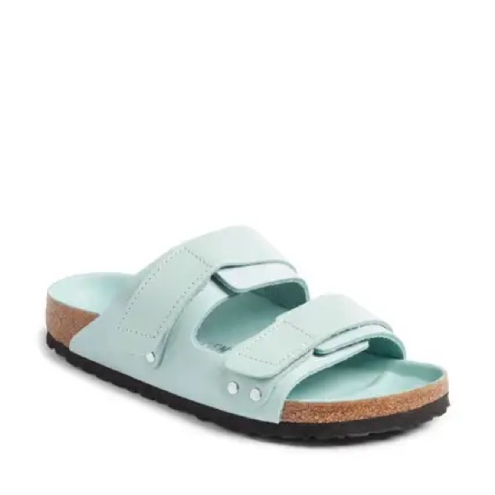 Birkenstock Women's Uji Shine Sandal in Mint Green
